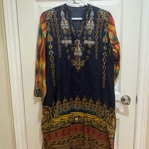 Elegant Long Sleeve Bohemian Dress